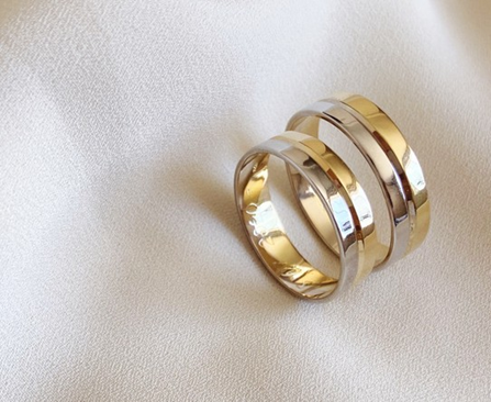 Argollas de matrimonio Bicolor